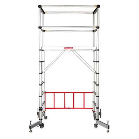 Echafaudage compact pliable Hauteur de travail < 4 m