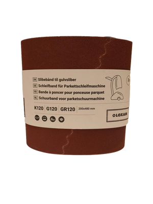 Bande abrasive Grain 120 (lot de 2) pour Ponceuse parquet