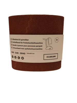 Bande abrasive Grain 40 (lot de 2) pour Ponceuse parquet