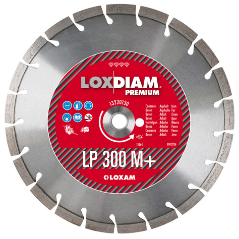 Disque diamant mixte D300mm LP300M+ pour Tronçonneuse à matériaux thermique