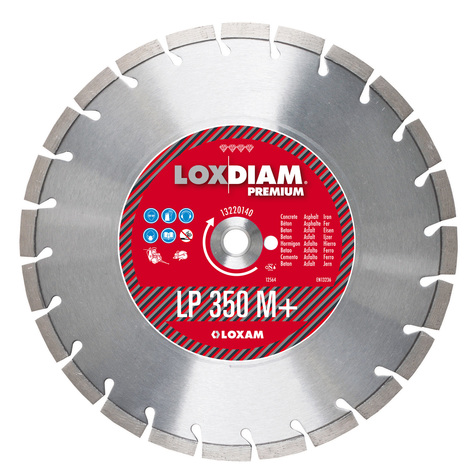 Disque diamant mixte D350mm LP350M+ pour Tronçonneuse à matériaux thermique